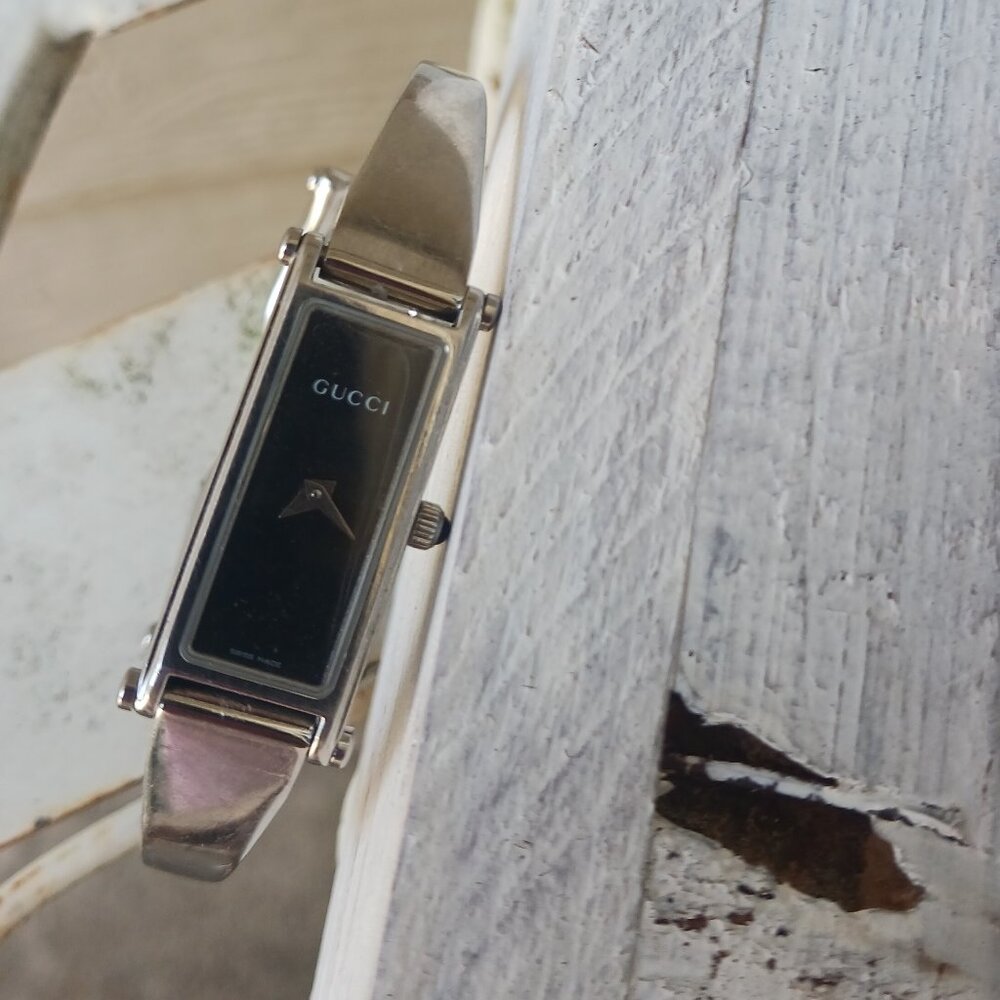 Authentic stainless steel Gucci watch